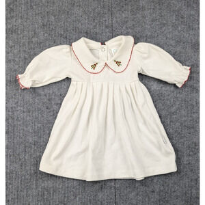Paty Dress Baby Girl Newborn Holiday Christmas Supima Cotton USA Made Preppy